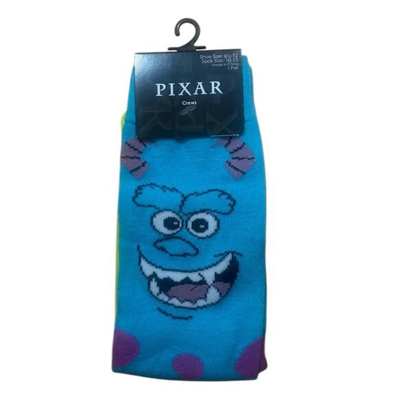 Disney Pixar Monsters, Inc Crew Socks - Picture 1 of 6